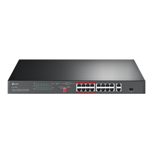 TP-LINK Technologies TP-Link JetStream TL-SL1218P - V1 - switch - 16 portar - ohanterad - rackmonterbar