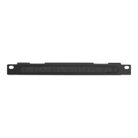 Produktbild för DIGITUS DN-10-ORG-1-2U-B - cable management panel with brush - 0.5U - 10"