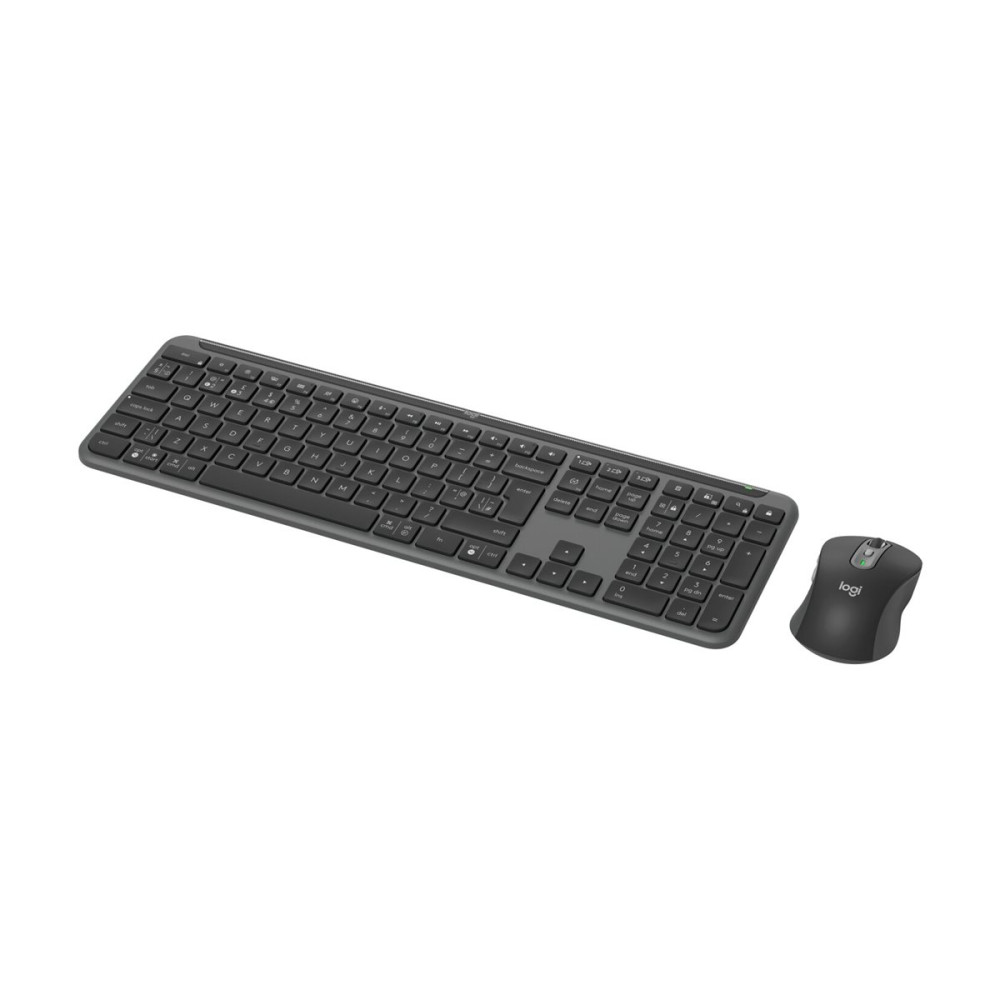 Produktbild för Logitech Signature Slim Combo MK950 - sats med tangentbord och mus - 100% full size - QWERTZ - tysk - grafit Inmatningsenhet