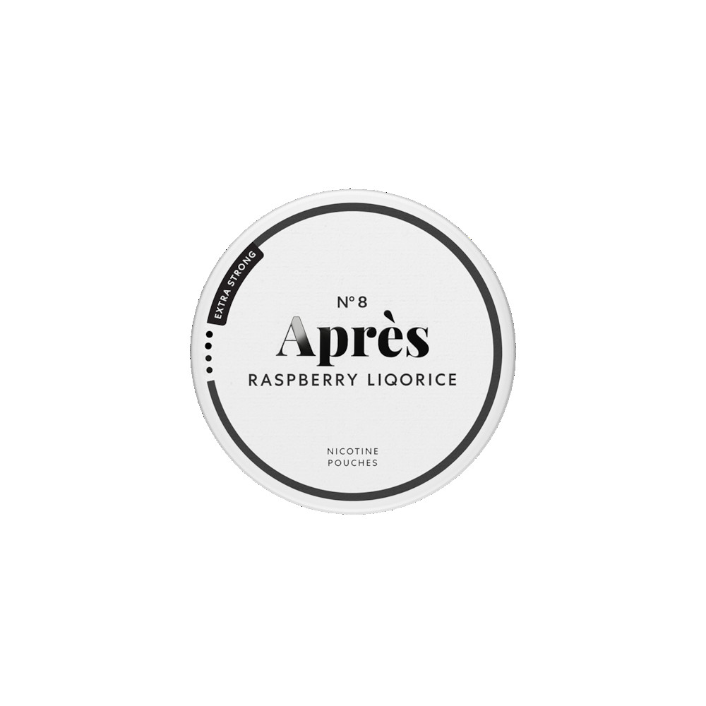 Produktbild för No.8 Aprés Raspberry Liqorice - Extra Strong 10-pack