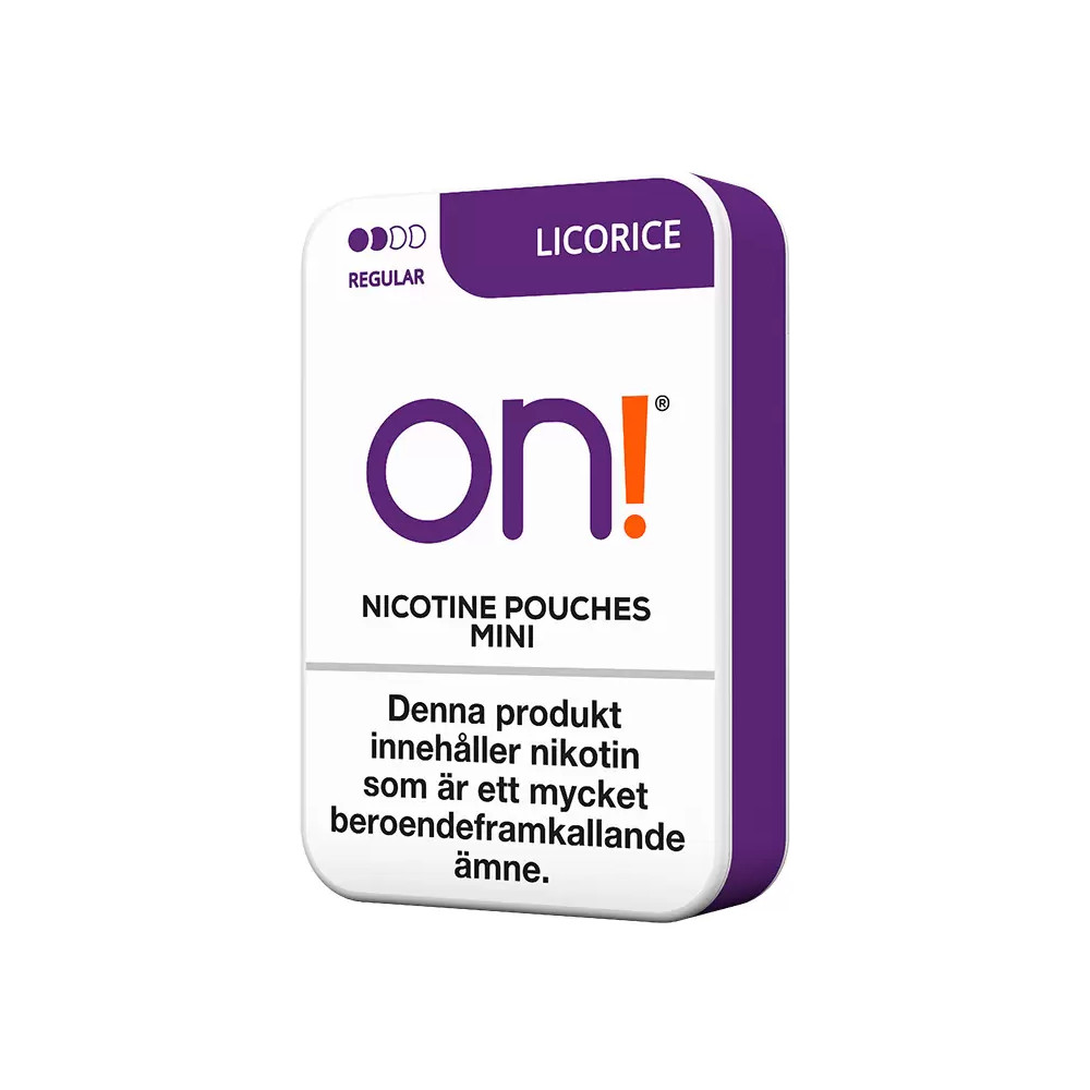 Produktbild för on! Licorice Regular 5-pack