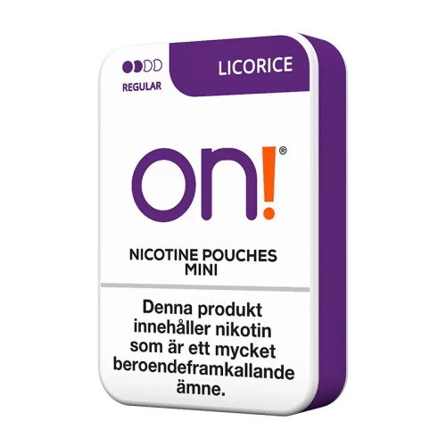 on! on! Licorice Regular 5-pack