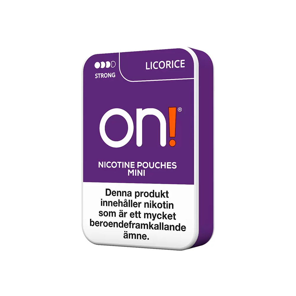 Produktbild för on! Licorice Strong 5-pack