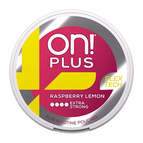 on! on!PLUS Raspberry Lemon Extra Strong 5-pack