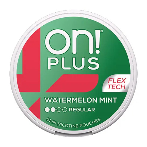 on! on!PLUS Watermelon Mint Regular 5-pack