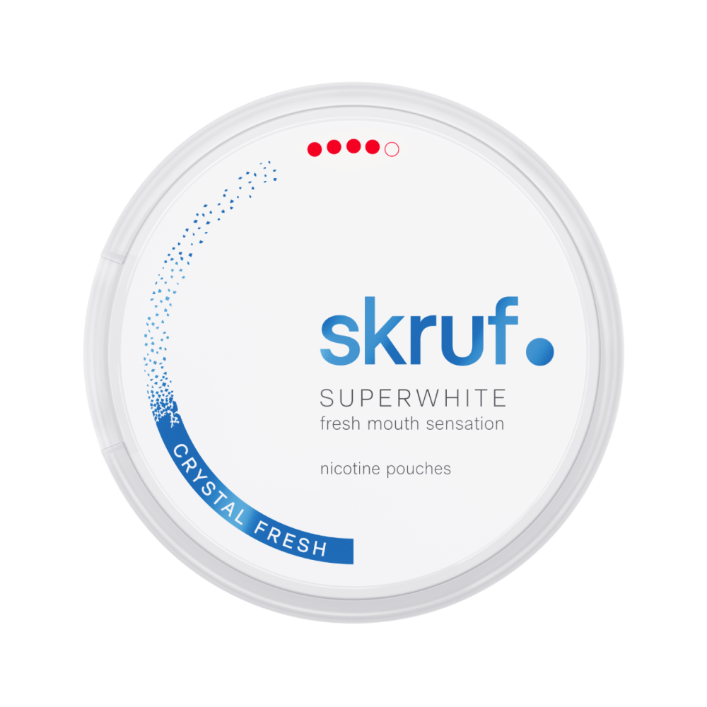 Produktbild för Skruf Superwhite Crystal Fresh Xtra Strong 5-pack