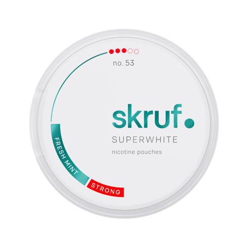 Skruf Skruf Superwhite no. 53 Fresh Mint Strong 10-pack