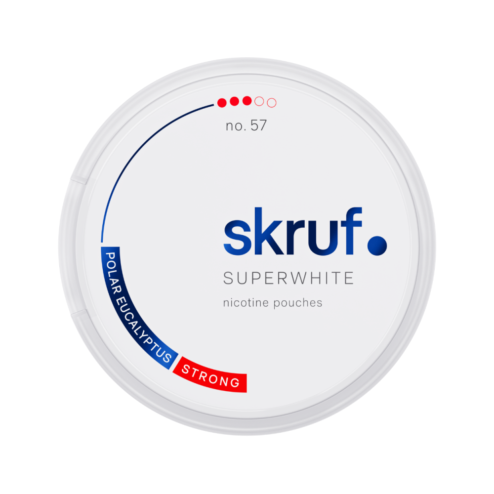 Produktbild för Skruf Superwhite no. 57 Polar Eucalyptus Strong 10-pack