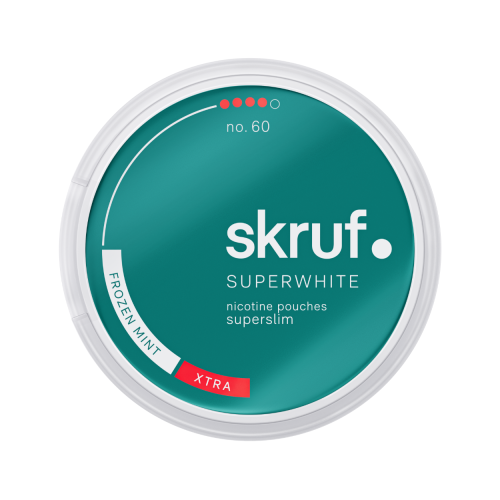 Skruf Skruf Superwhite no. 60 Frozen Mint Superslim Xtra Strong 10-pack