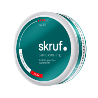 Produktbild för Skruf Superwhite no. 60 Frozen Mint Superslim Xtra Strong 10-pack