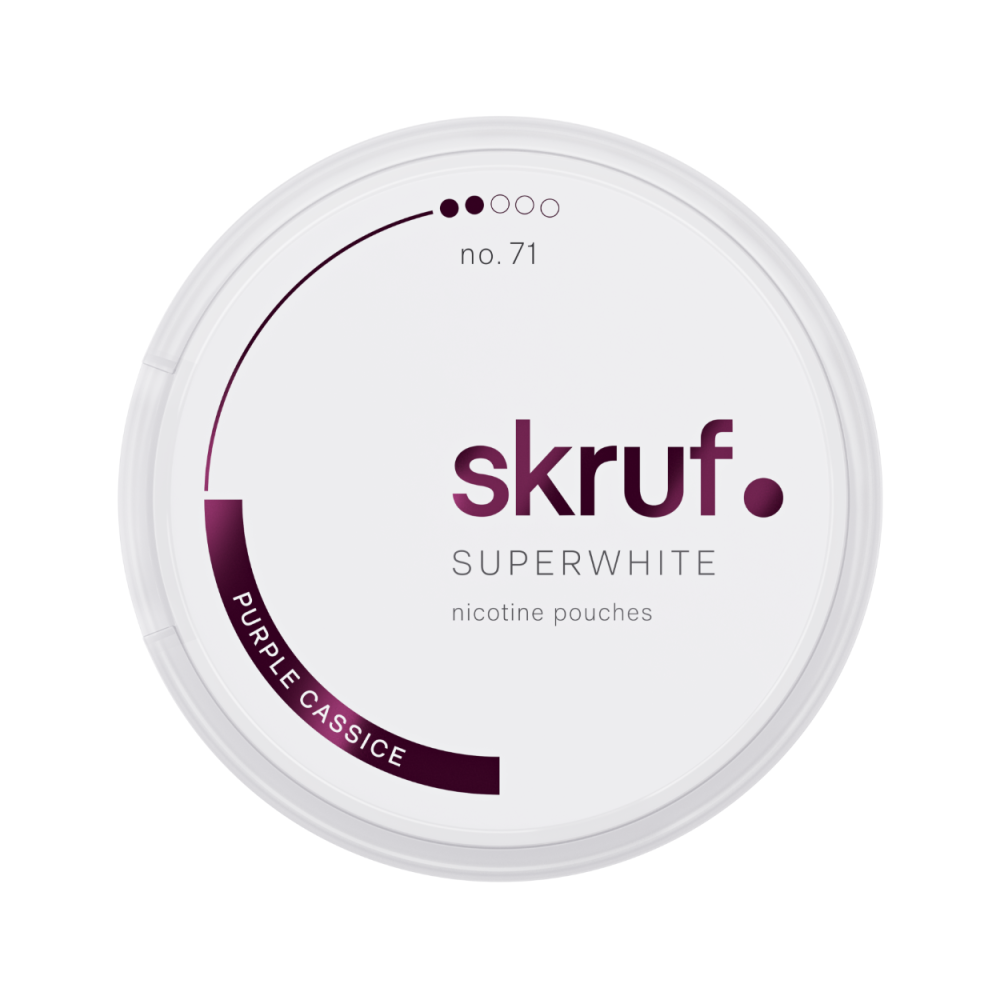 Produktbild för Skruf Superwhite no. 71 Purple Cassice Medium Strength 10-pack
