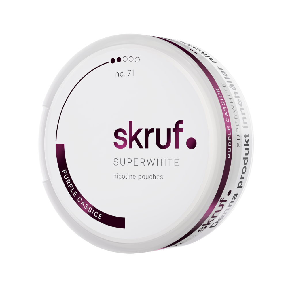 Produktbild för Skruf Superwhite no. 71 Purple Cassice Medium Strength 10-pack
