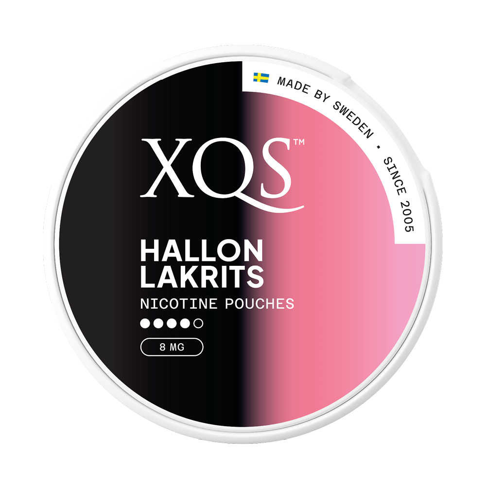 Produktbild för XQS Hallon Lakrits 8mg 10-pack