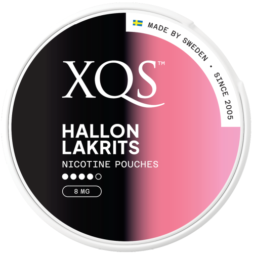 XQS XQS Hallon Lakrits 8mg 10-pack