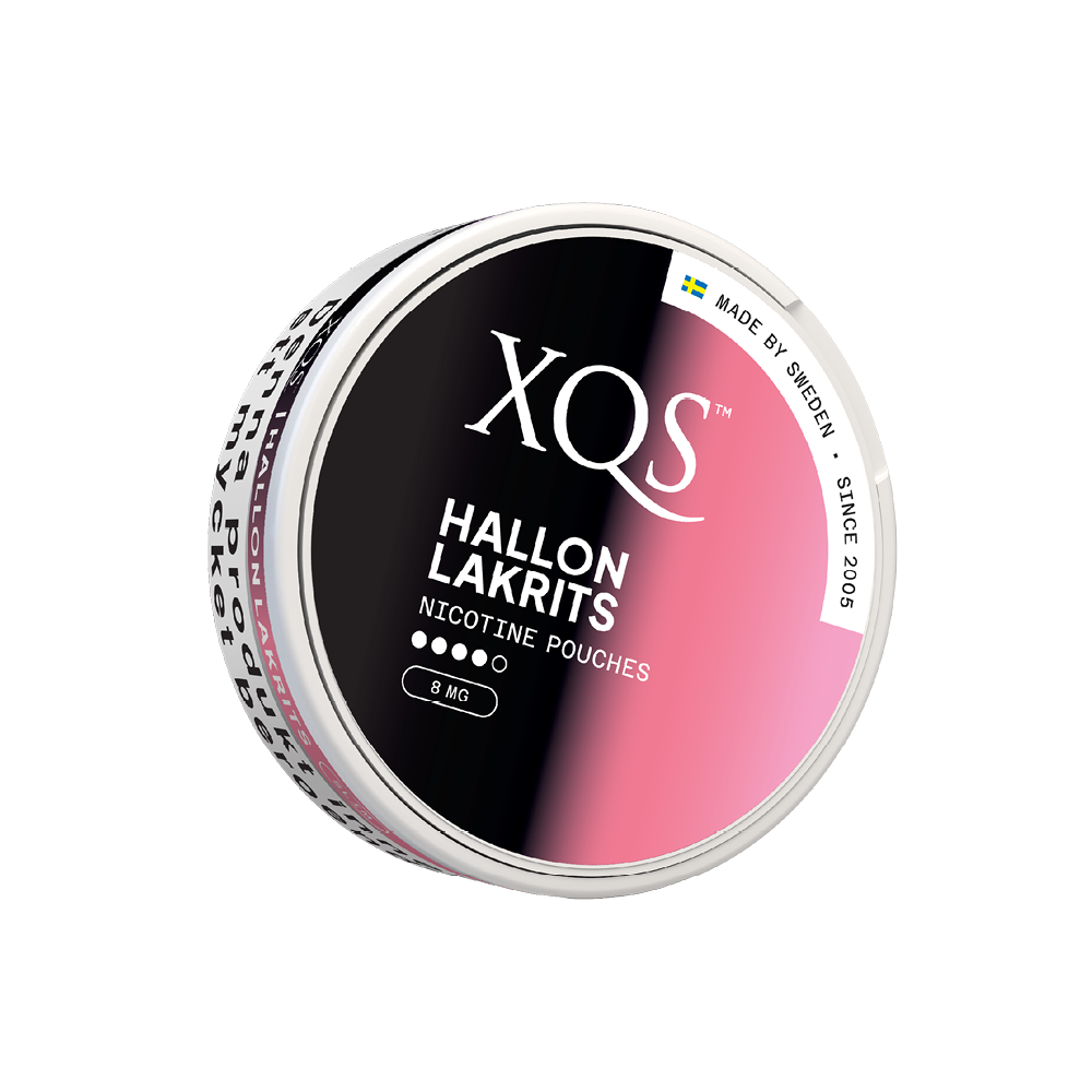 Produktbild för XQS Hallon Lakrits 8mg 10-pack
