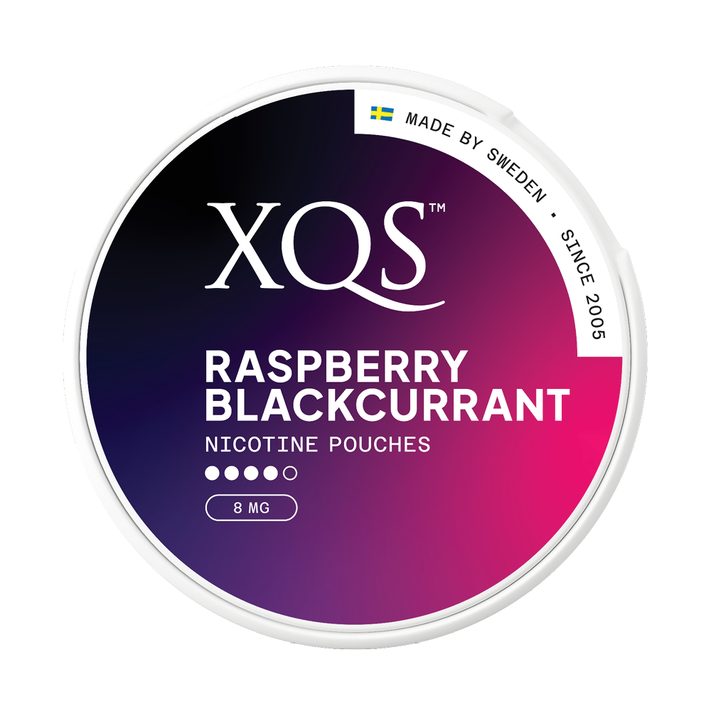 Produktbild för XQS Rasberry Blackcurrant 8mg 10-pack
