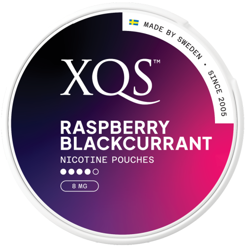XQS XQS Rasberry Blackcurrant 8mg 10-pack