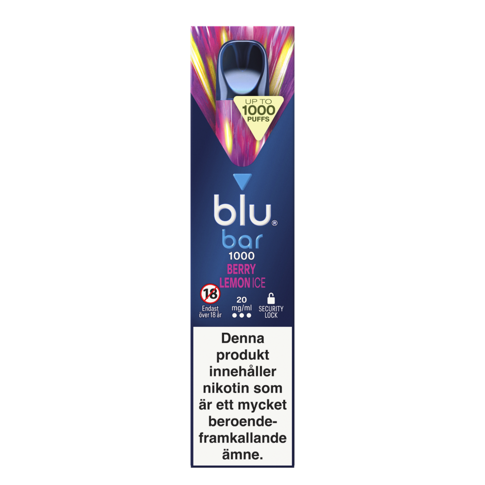 Produktbild för blu bar Berry Lemon ice 20mg 10-pack