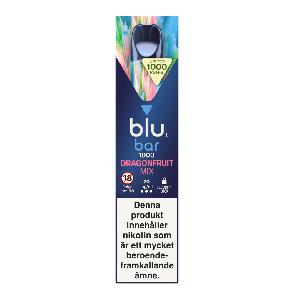 Produktbild för blu bar Dragonfruit mix 20mg 10-pack
