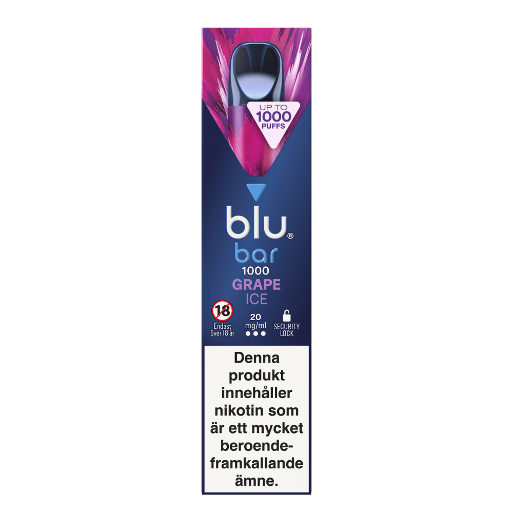 Produktbild för blu bar Grape Ice 20mg 10-pack