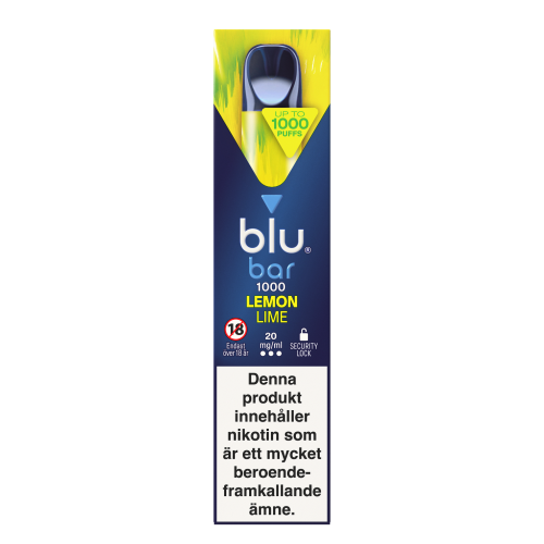 BLUE BAR blu bar Lemon Lime 20mg 10-pack