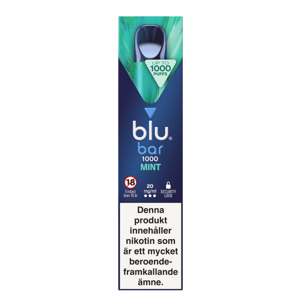 Produktbild för blu bar Mint 20mg 10-pack