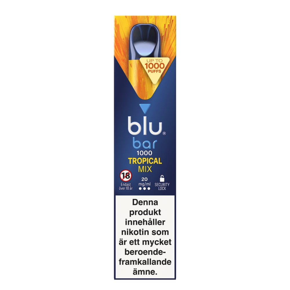 Produktbild för blu bar Tropical Mix 20mg 10-pack