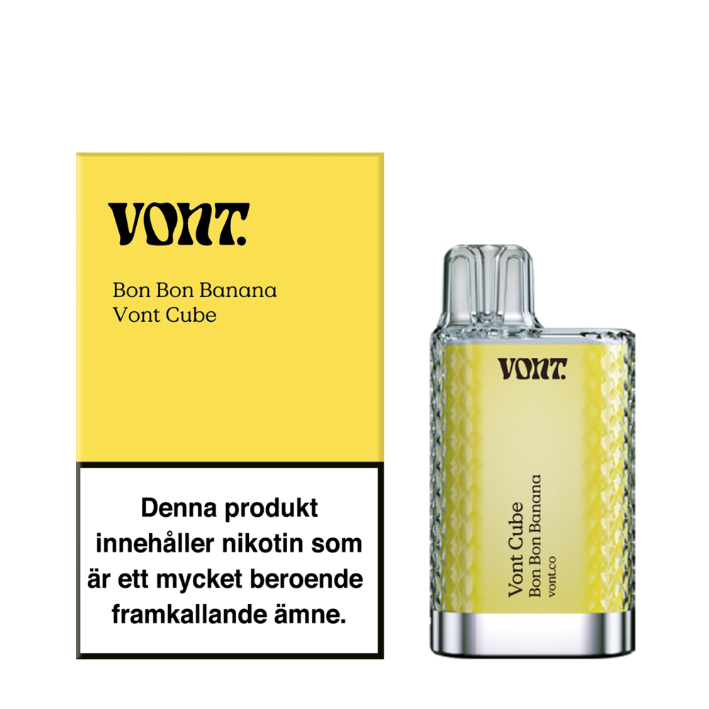 Produktbild för Vont Cube Bon Bon Banana 20mg