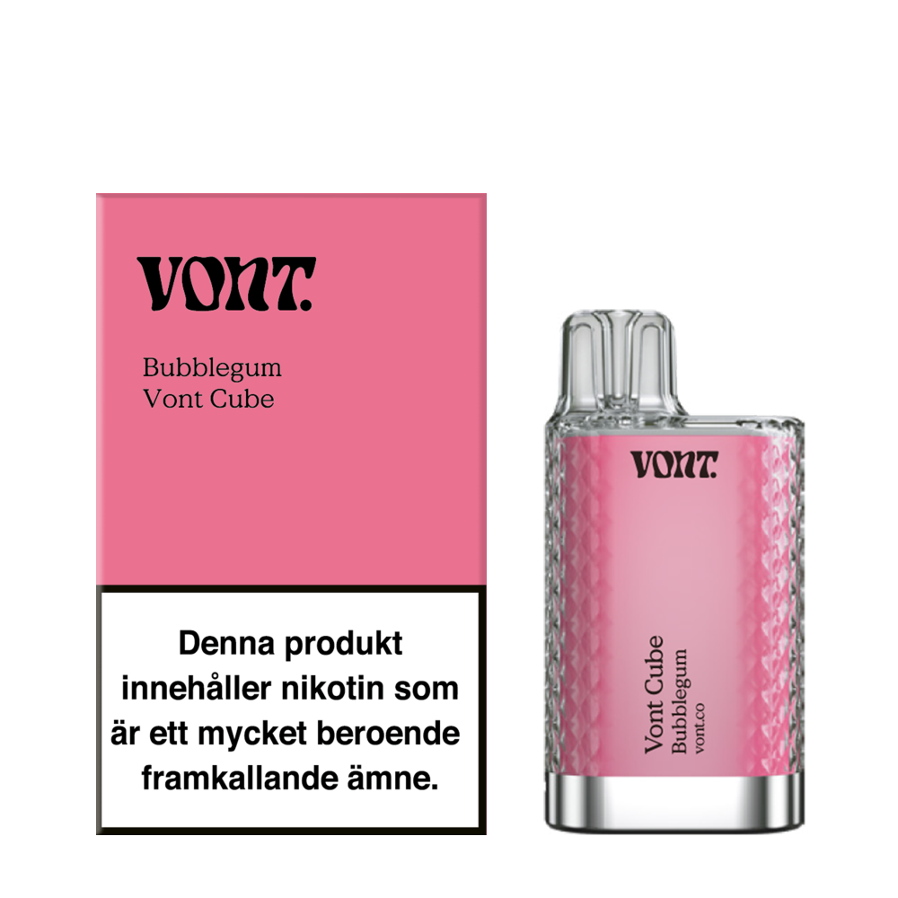 Produktbild för Vont Cube Bubblegum 20mg