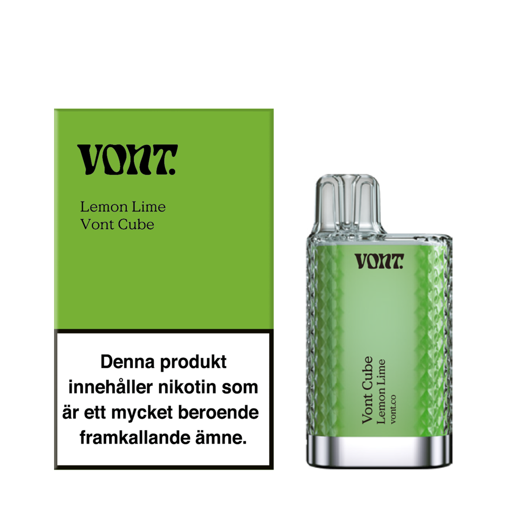 Produktbild för Vont Cube Lemon Lime 20mg