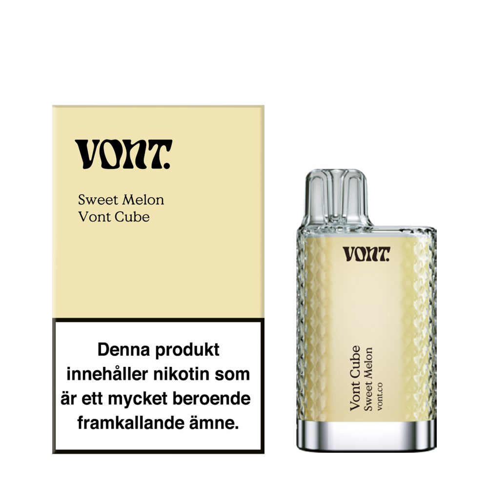 Produktbild för Vont Cube Sweet Melon 14mg