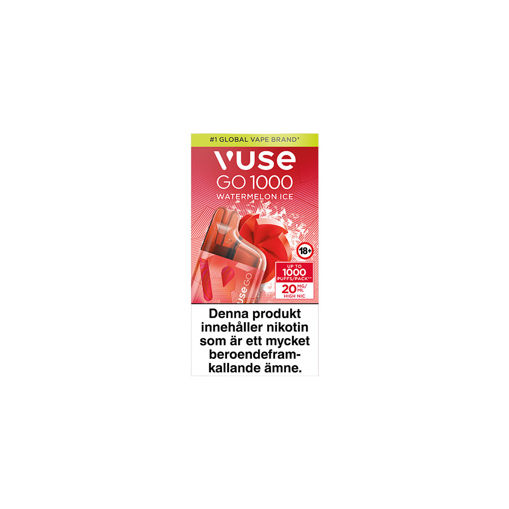 Produktbild för VUSE GO BOX 1000 Watermelon Ice 20mg 10-pack