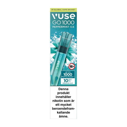 VUSE GO PEN 1000 Blue Raspberry 10mg 10-pack  Kp till ink...