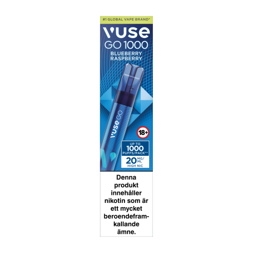 VUSE GO VUSE GO PEN 1000 Blueberry Raspberry 20mg 10-pack
