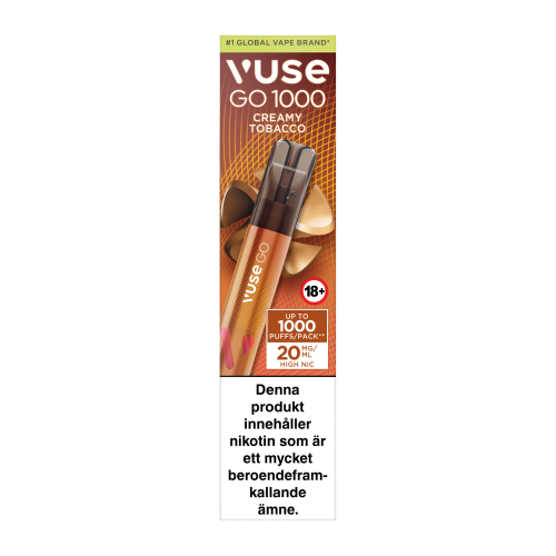 VUSE GO VUSE GO PEN 1000 Creamy Tobacco 20mg 10-pack