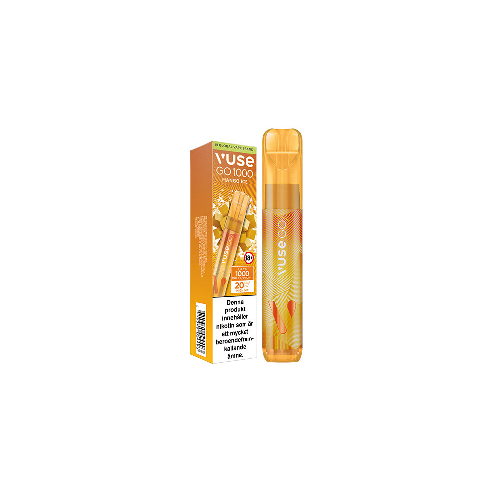 Produktbild för VUSE GO PEN 1000 Mango Ice 20mg 10-pack