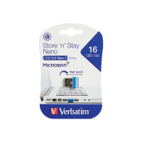 Produktbild för Verbatim Store 'n' Stay NANO - USB flash-enhet - 16 GB