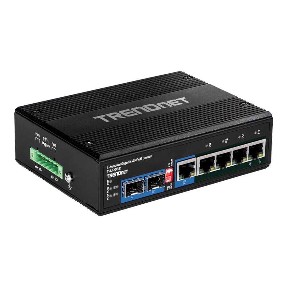 Produktbild för TRENDnet TI-UPG62 - switch - 6 portar - ohanterad - TAA-kompatibel