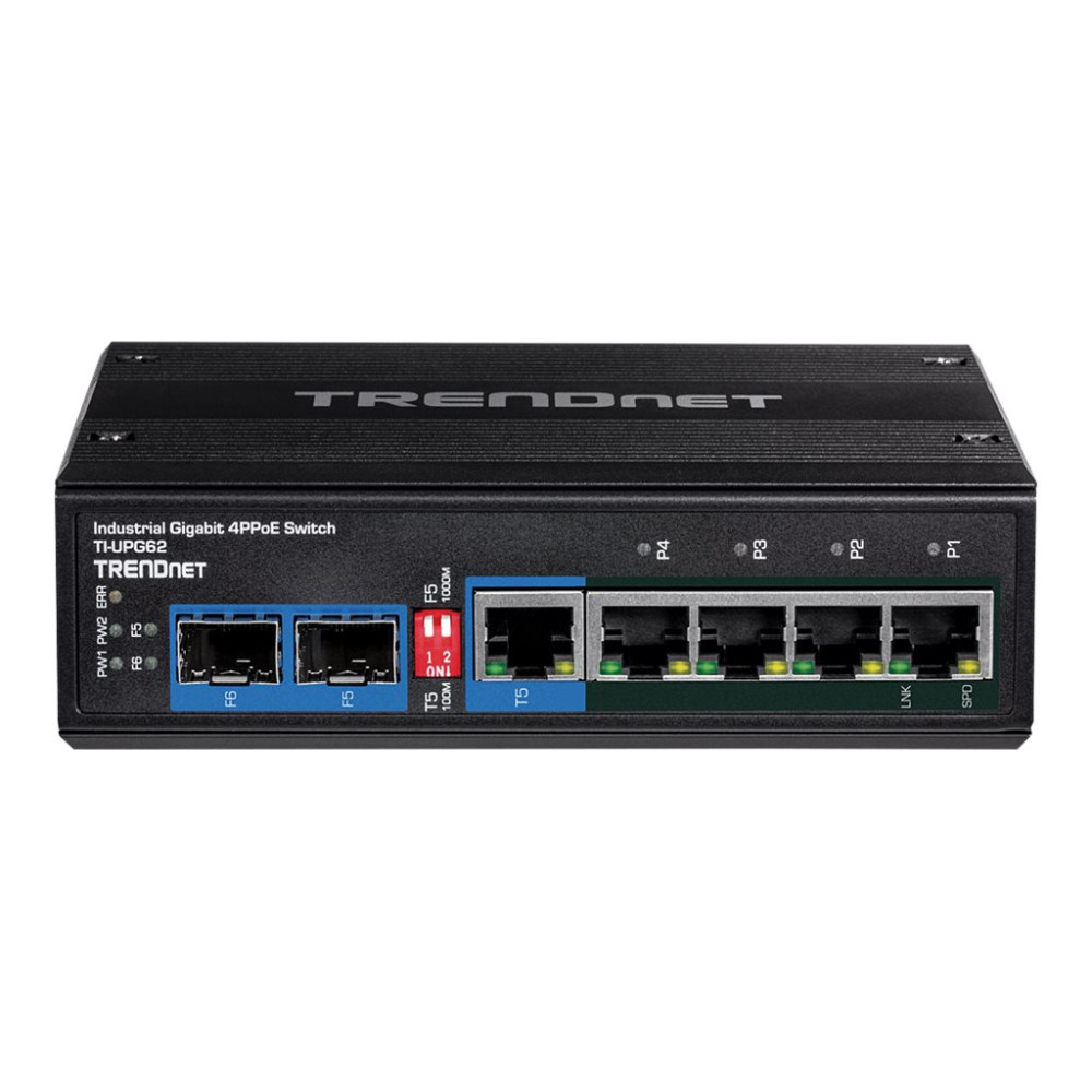 Produktbild för TRENDnet TI-UPG62 - switch - 6 portar - ohanterad - TAA-kompatibel