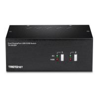 Produktbild för TRENDnet TK-240DP - omkopplare för tangentbord/video/mus/ljud/USB - 2 portar - TAA-kompatibel