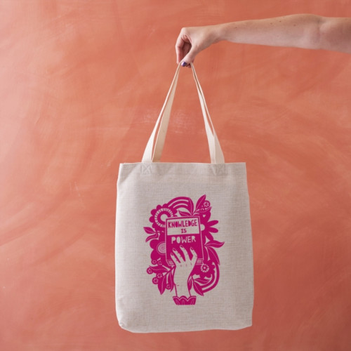 BOOKISHLY Knowledge is Power - Literary Tote Bag