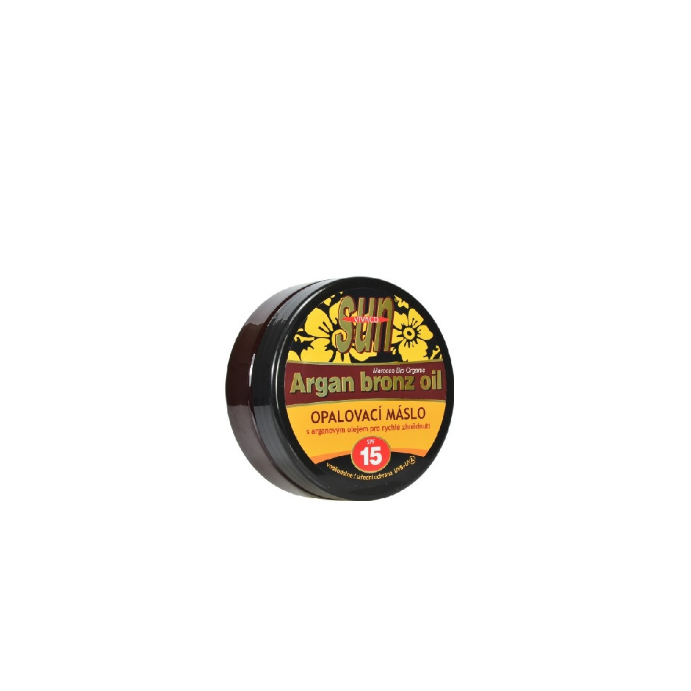 Produktbild för Vivaco SUN Argan Bronz Oil suntan butter with organic argan oil SPF 15 200 ml
