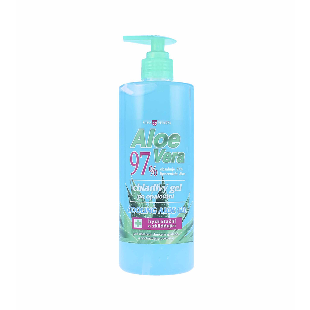 Produktbild för Vivapharm Aloe Vera 97% chladivý gel po opalování 500 ml