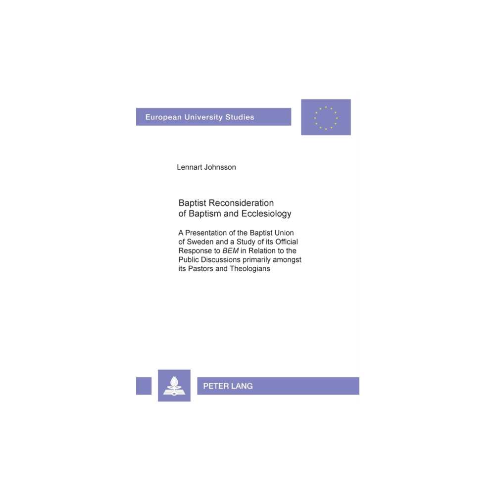 Produktbild för Baptist Reconsideration of Baptism and Ecclesiology (häftad, eng)