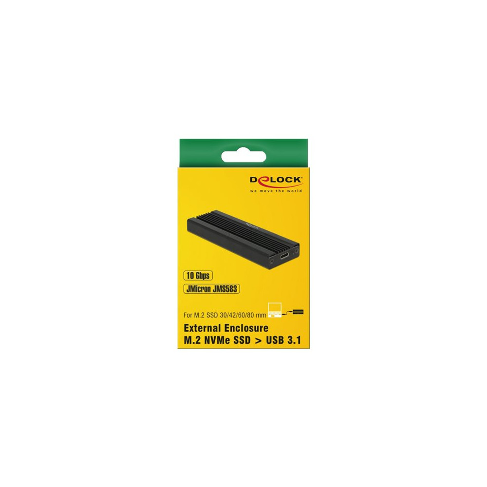 Produktbild för Delock - förvaringslåda - M.2 Card - USB 3.1 (Gen 2)