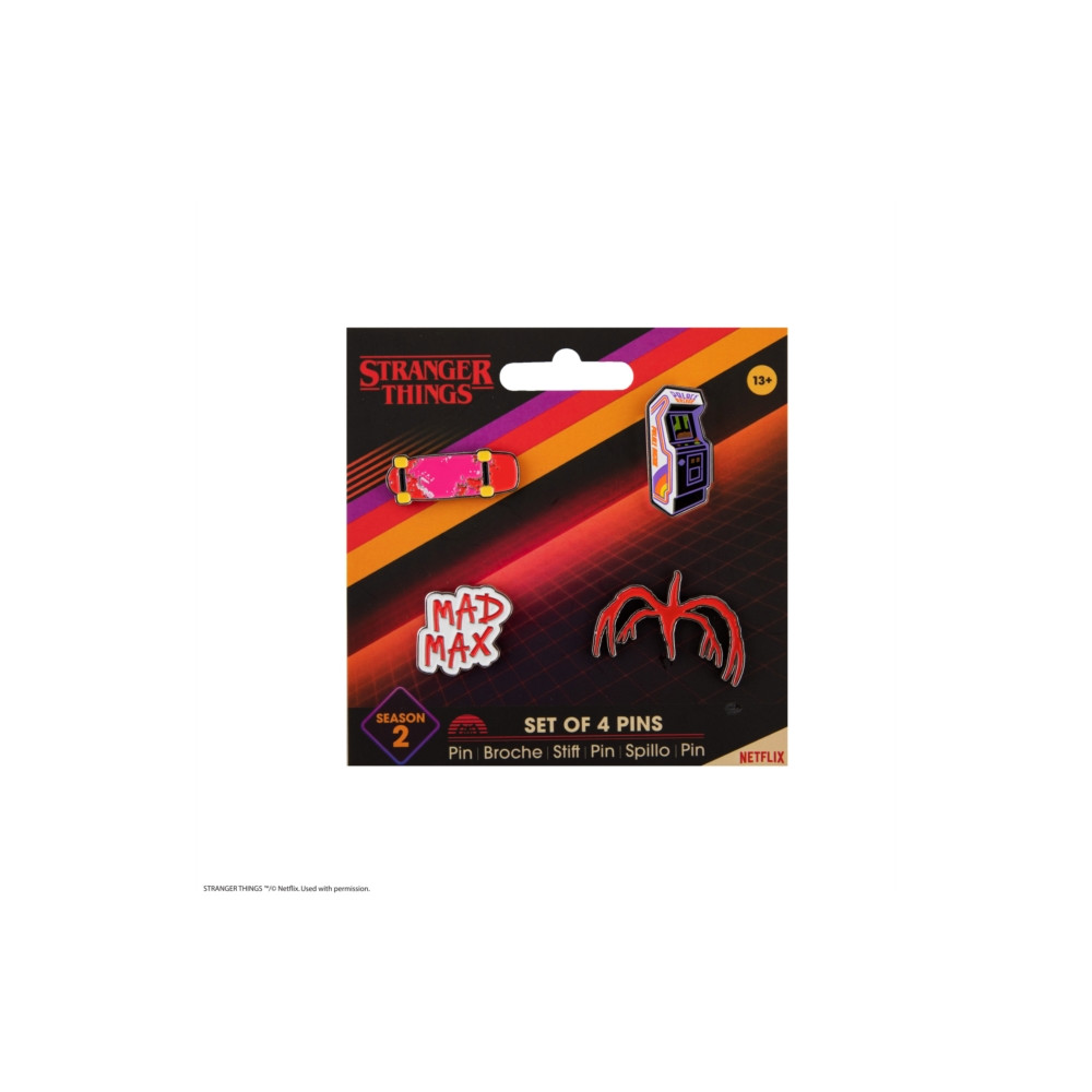 Produktbild för Pin set of 4 - Stranger Things Season 2