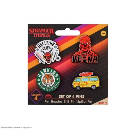 Wizard Alliance Pin set of 4 - Stranger Things Season 4