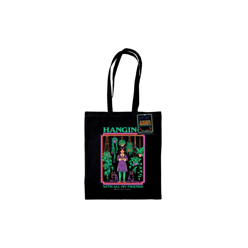 Produktbild för Steven Rhodes (Hanging With All Of My Friends)  Black Tote Bag
