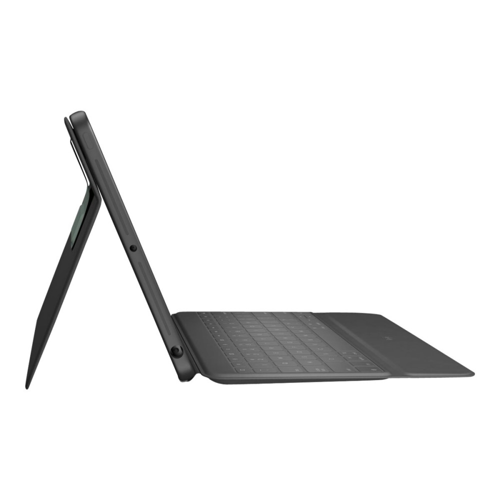 Produktbild för Logitech Rugged Folio - tangentbord och foliefodral - QWERTY - nordiskt (danska/finska/norska/svenska) - grafit Inmatningsenhet