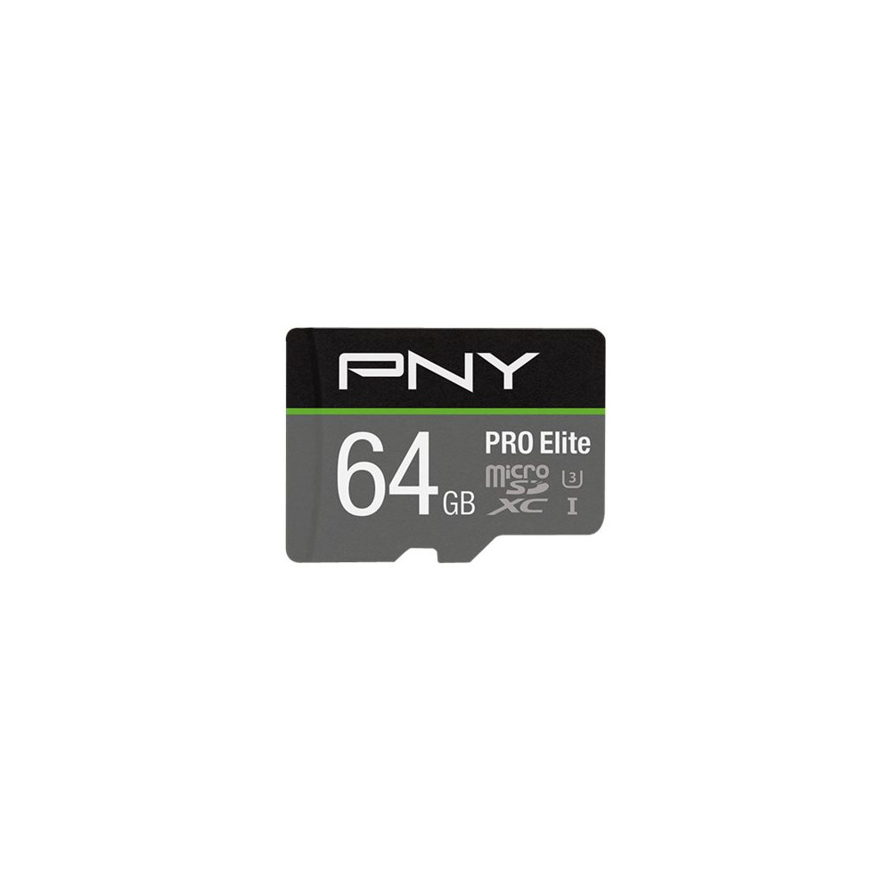 Produktbild för PNY PRO Elite - flash-minneskort - 64 GB - mikroSDXC UHS-I